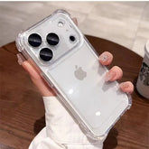 Luxury Original Shockproof Transparent Case For iPhone 17 16 15 14 13 12 11 Pro Max XS XR X 7 8 Plus 16E Air Clear Bumper Cover