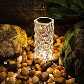 Solar Garden Lamp – 10 Colors Changing Crystal Rose LED Light, Romantic Diamond Atmosphere Projector