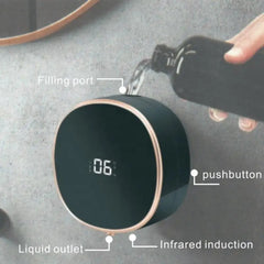 Automatic Induction Hand Sanitizer Machine Home Wall Mounted Foam Machine LED Temperature Display USB Rechargeable