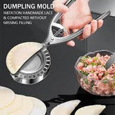 Kitchen Dumpling Mold – Stainless Steel Dumpling Press Tool for Home Baking