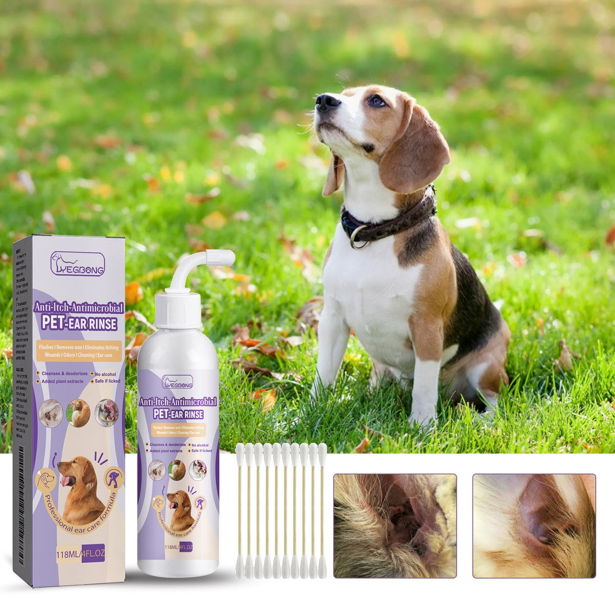 Cats And Dogs Relieve Meatus Acusticus Odor Cleaning Earwax Ear Washing Dropping Liquid