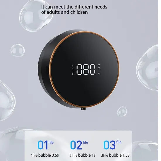 Automatic Induction Hand Sanitizer Machine Home Wall Mounted Foam Machine LED Temperature Display USB Rechargeable