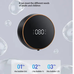 Automatic Induction Hand Sanitizer Machine Home Wall Mounted Foam Machine LED Temperature Display USB Rechargeable