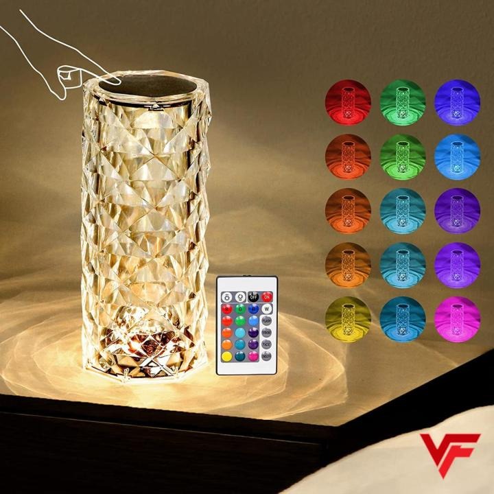 Solar Garden Lamp – 10 Colors Changing Crystal Rose LED Light, Romantic Diamond Atmosphere Projector