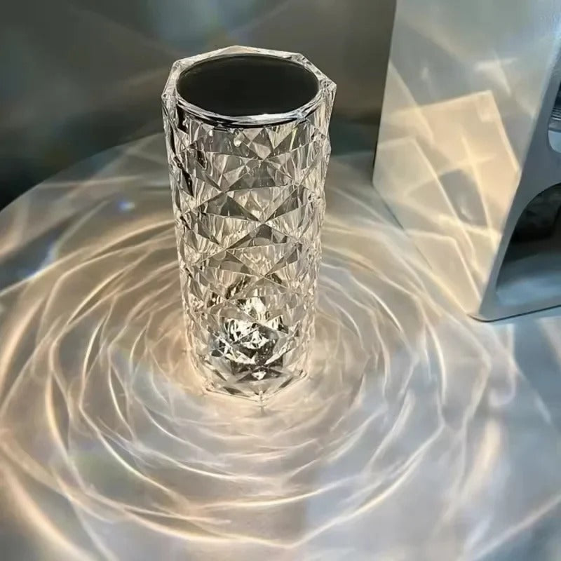 Solar Garden Lamp – 10 Colors Changing Crystal Rose LED Light, Romantic Diamond Atmosphere Projector