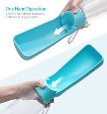 Pet Drinking Cup – Portable Splash-Proof Water Bottle with One-Key Lock